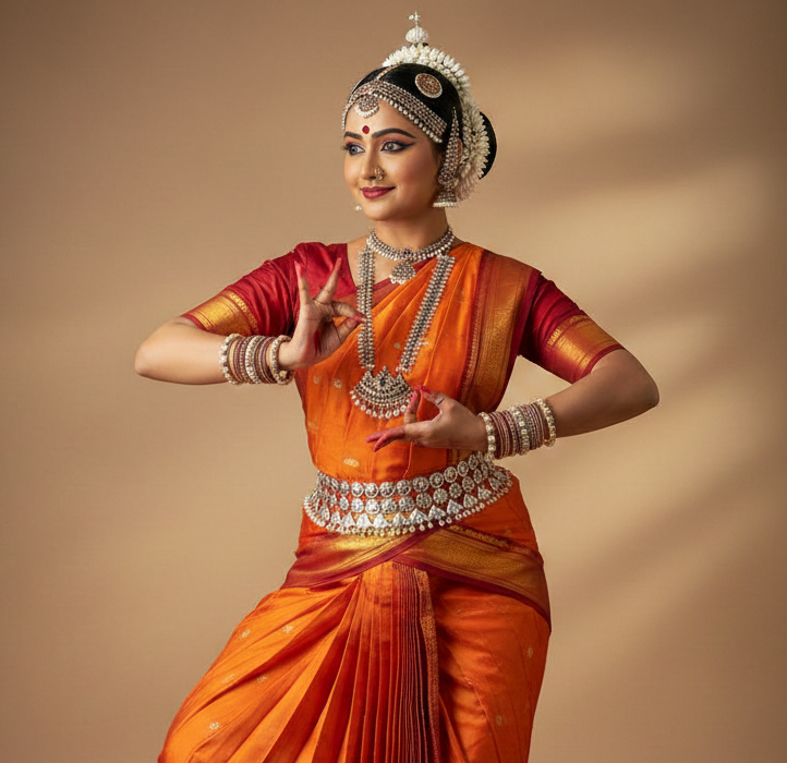 Odissi Dancer with Traditional Jewelry